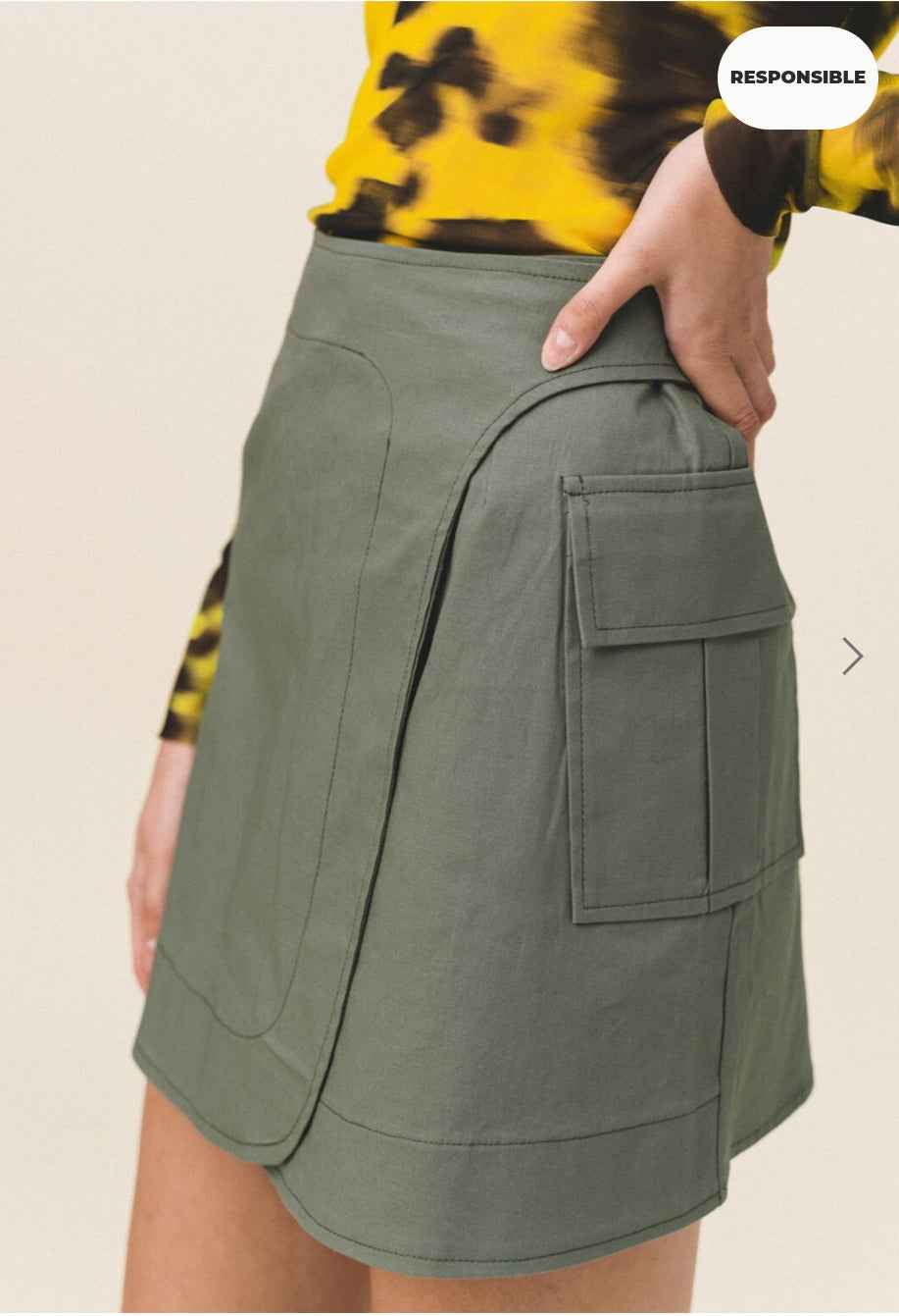 ANNITA Wrap Cotton Skirt