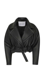 JOVANA Leather Crop Jacket