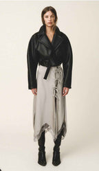 JOVANA Leather Crop Jacket