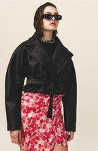 JOVANA Leather Crop Jacket