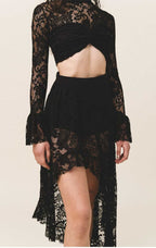 NATALIE Lace Midi Skirt - Andreakou Concept Store