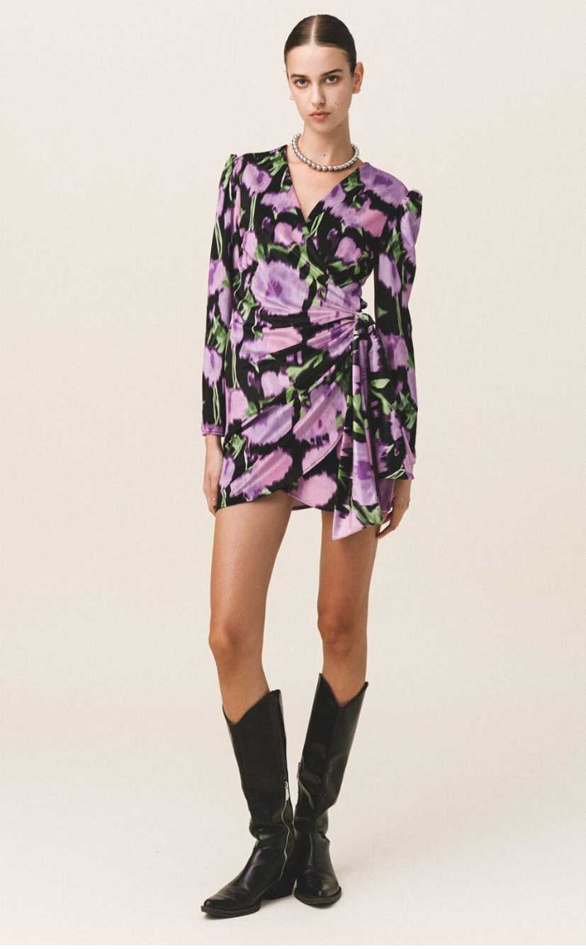 LAVA Wrap Velvet Dress - Andreakou Concept Store