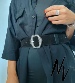 Leather Belt Black WB767 - Andreakou Concept Store