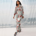 Velour Palazzo Pants Garland Marble - Andreakou Concept Store