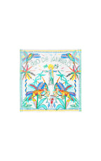 Colorful scarf with Rio de Janeiro design on a white background