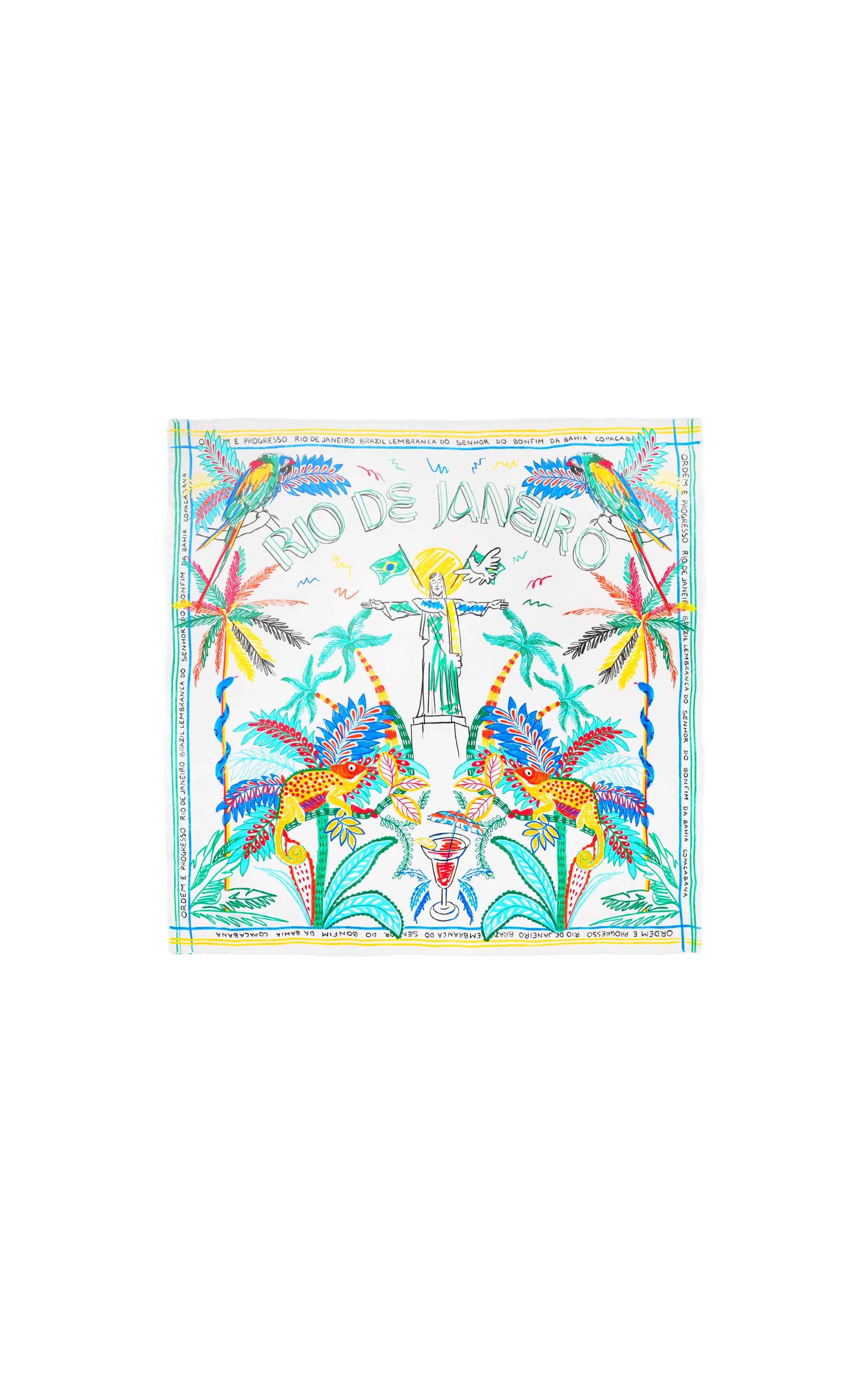 Scarf Bahia – Handmade Brazilian Print