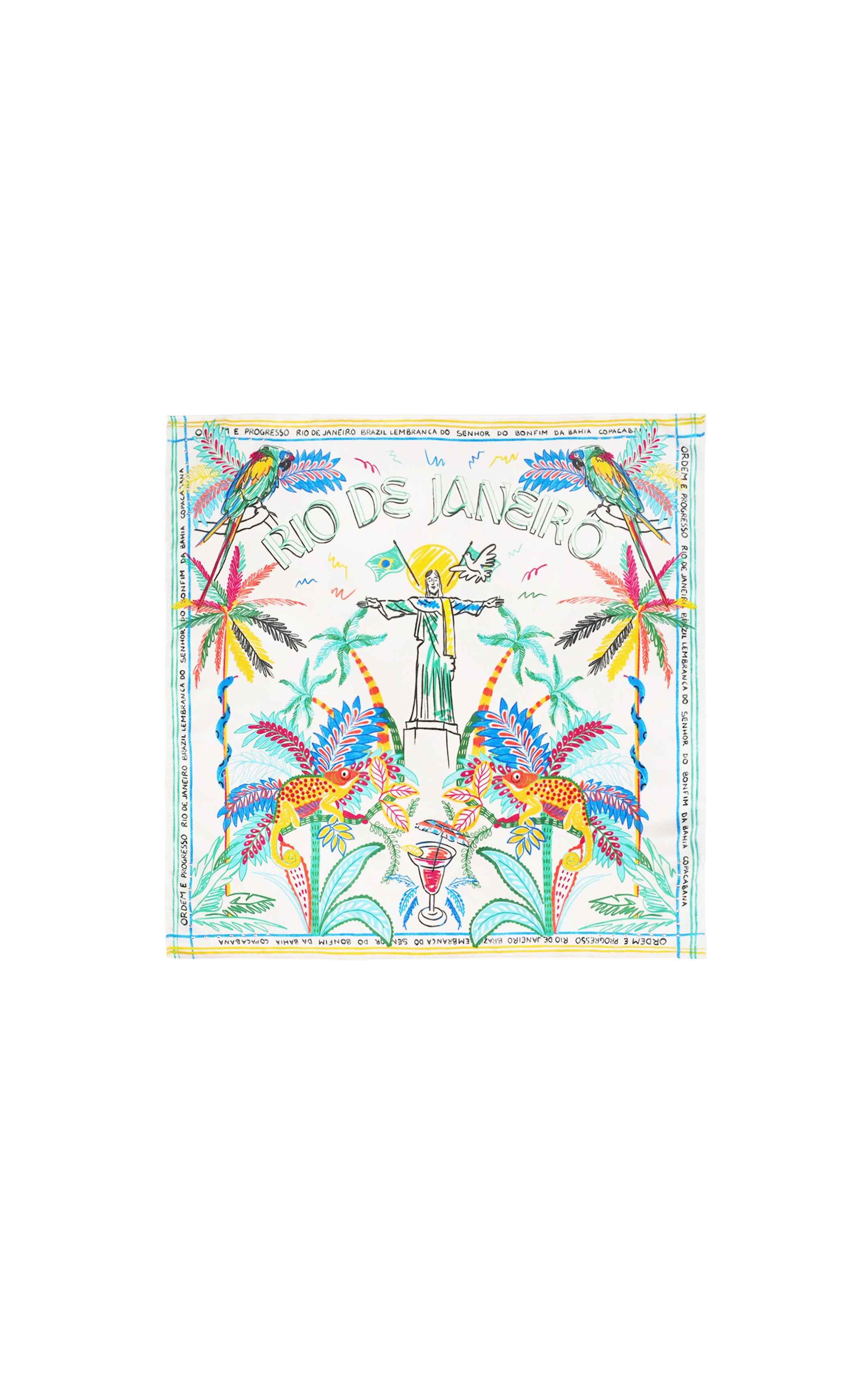 Mini Scarf Bahia – Handmade Brazilian Print