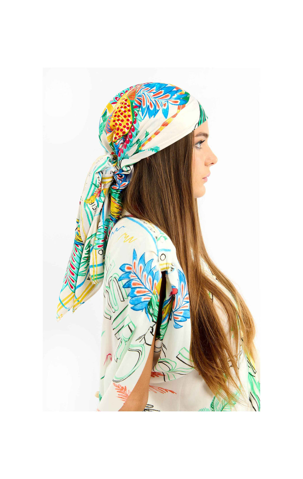 Medium Scarf Bahia – Handmade Brazilian Print