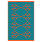 Multicolour Patterned Pareo-Blue Moon - Andreakou Concept Store