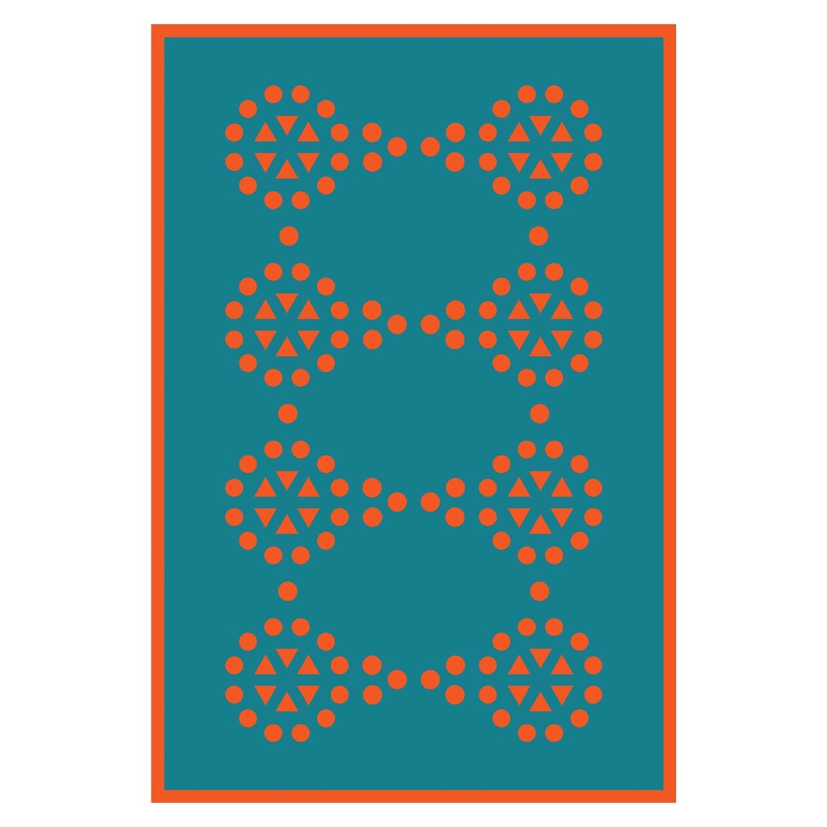Multicolour Patterned Pareo-Blue Moon - Andreakou Concept Store