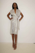 Valeria Wrap Sequin Dress