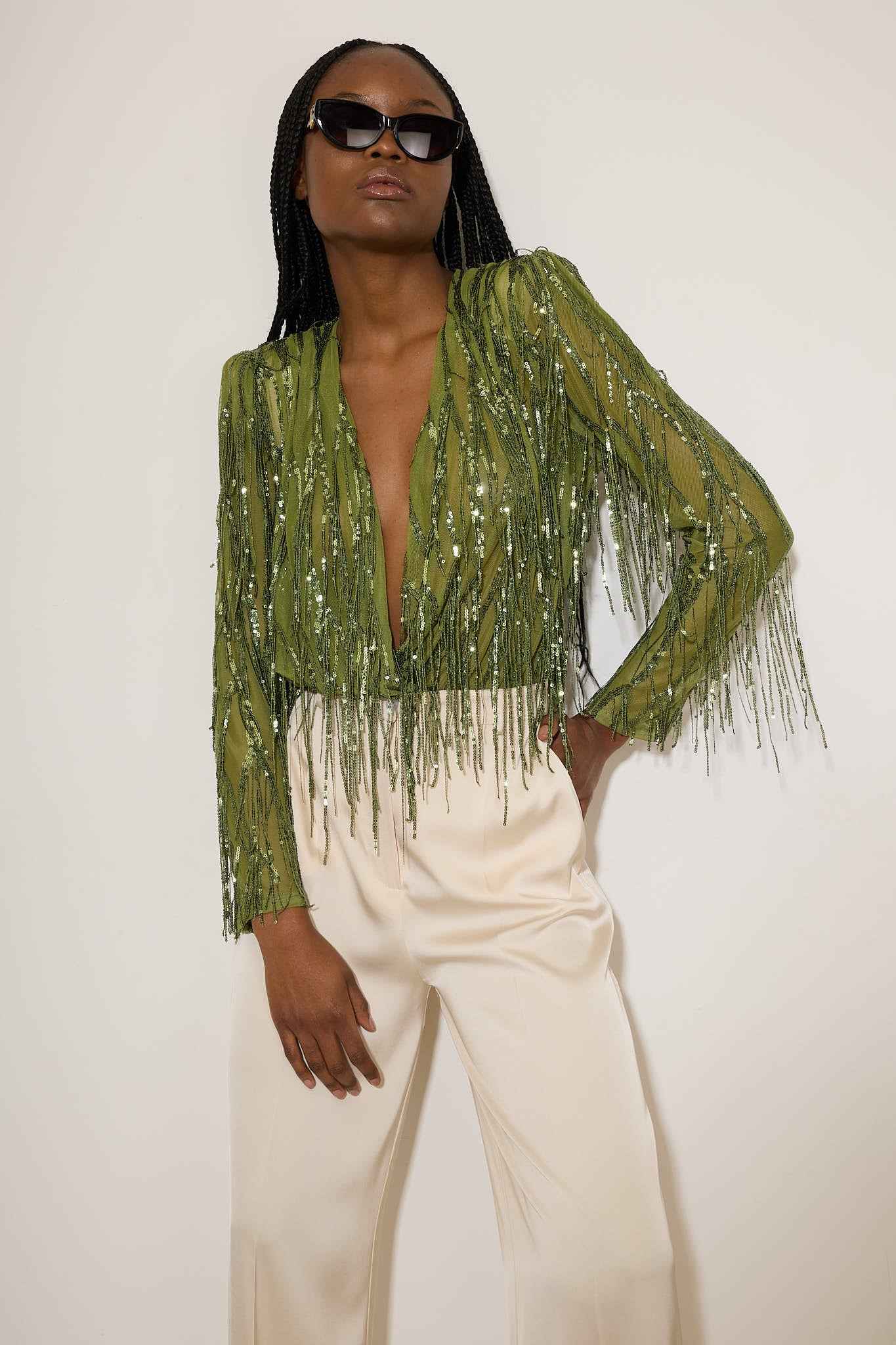Vittoria Sequin Fringe Body