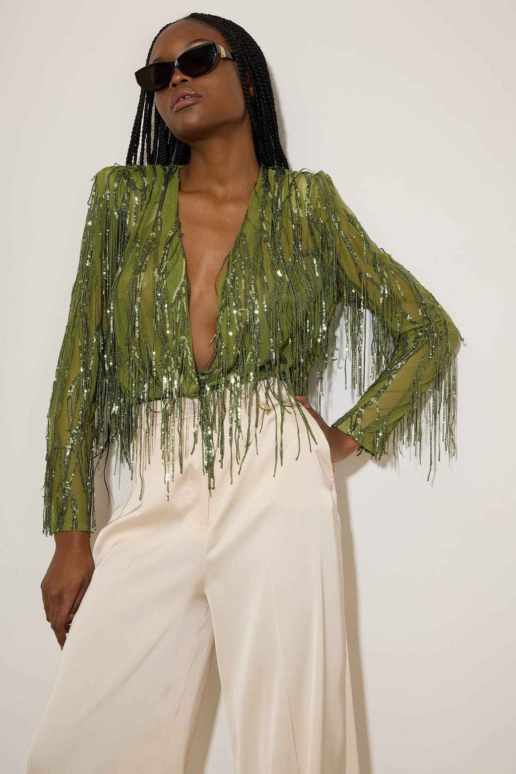 Vittoria Sequin Fringe Body