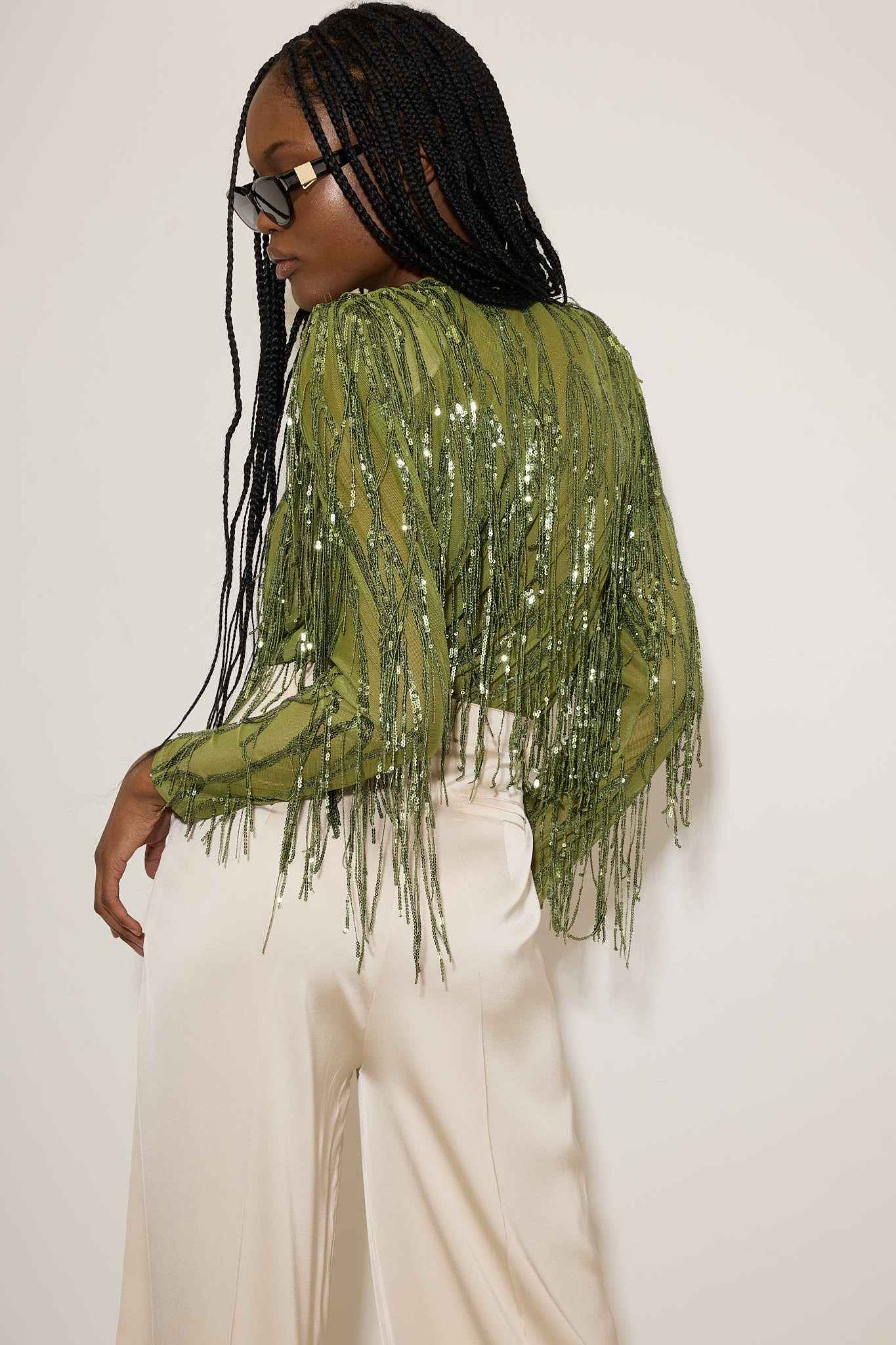 Vittoria Sequin Fringe Body