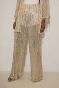 Sequin Fringe Trousers