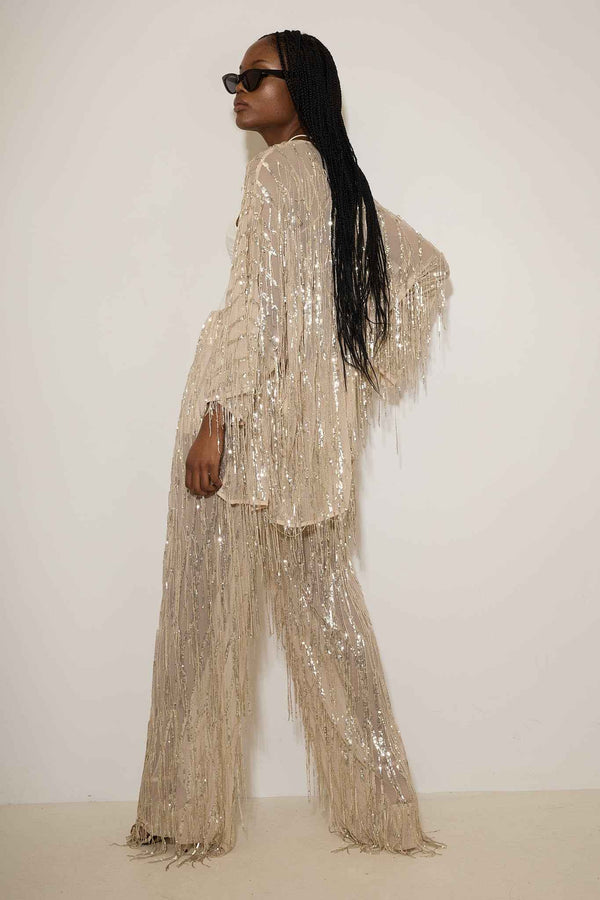 Sequin Fringe Trousers – Dolce Domenica – Trousers | Andreakou Concept Store, Piraeus