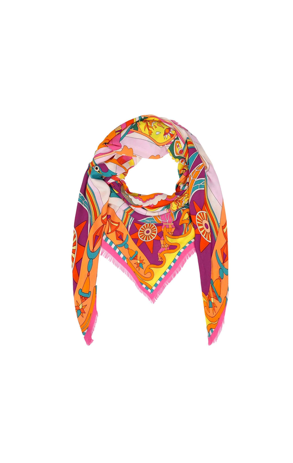 Large Scarf Enchanted – Psychedelic 70s