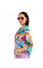 Large Scarf Enchanted – Psychedelic 70s