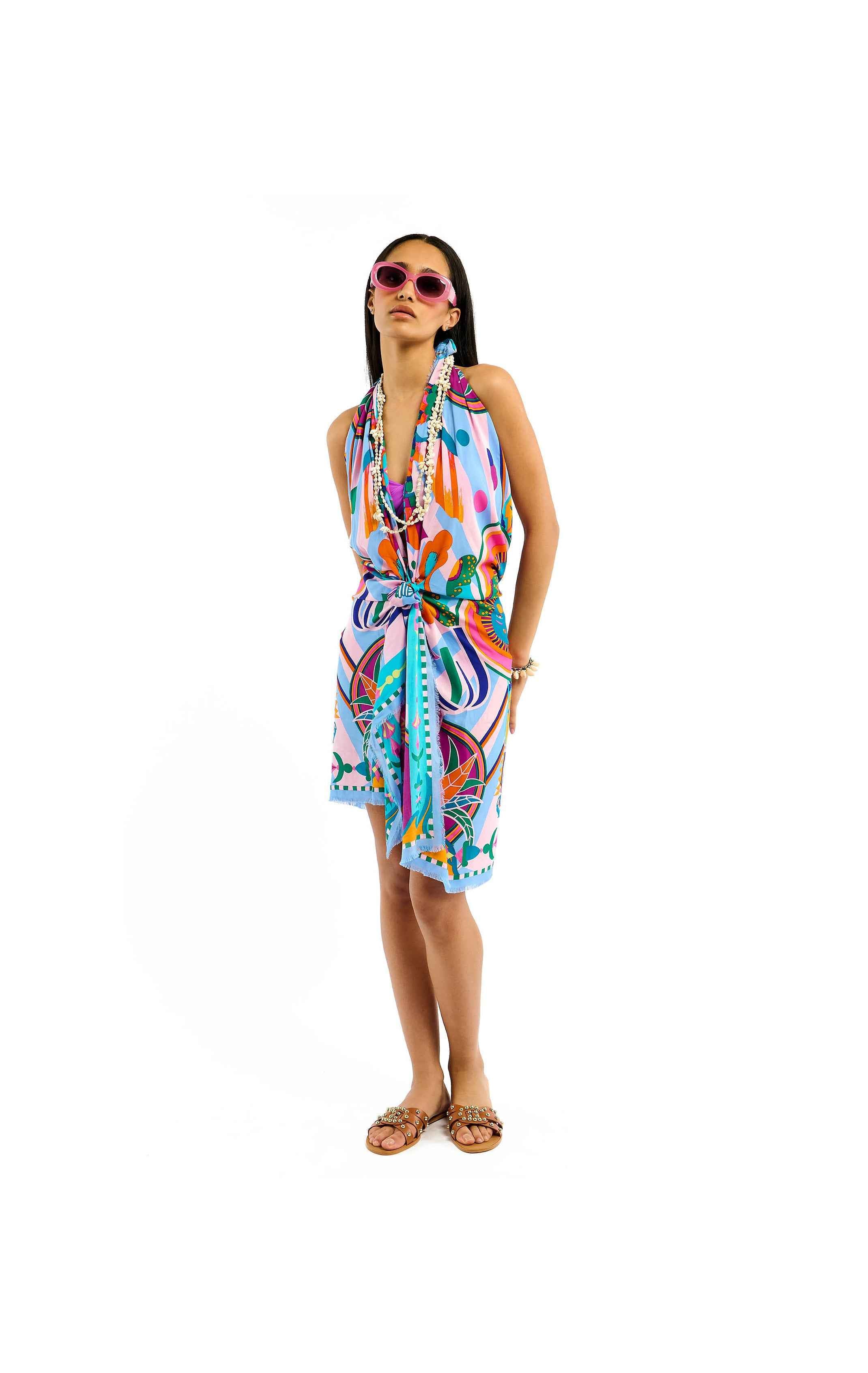 Large Scarf Enchanted – Psychedelic 70s