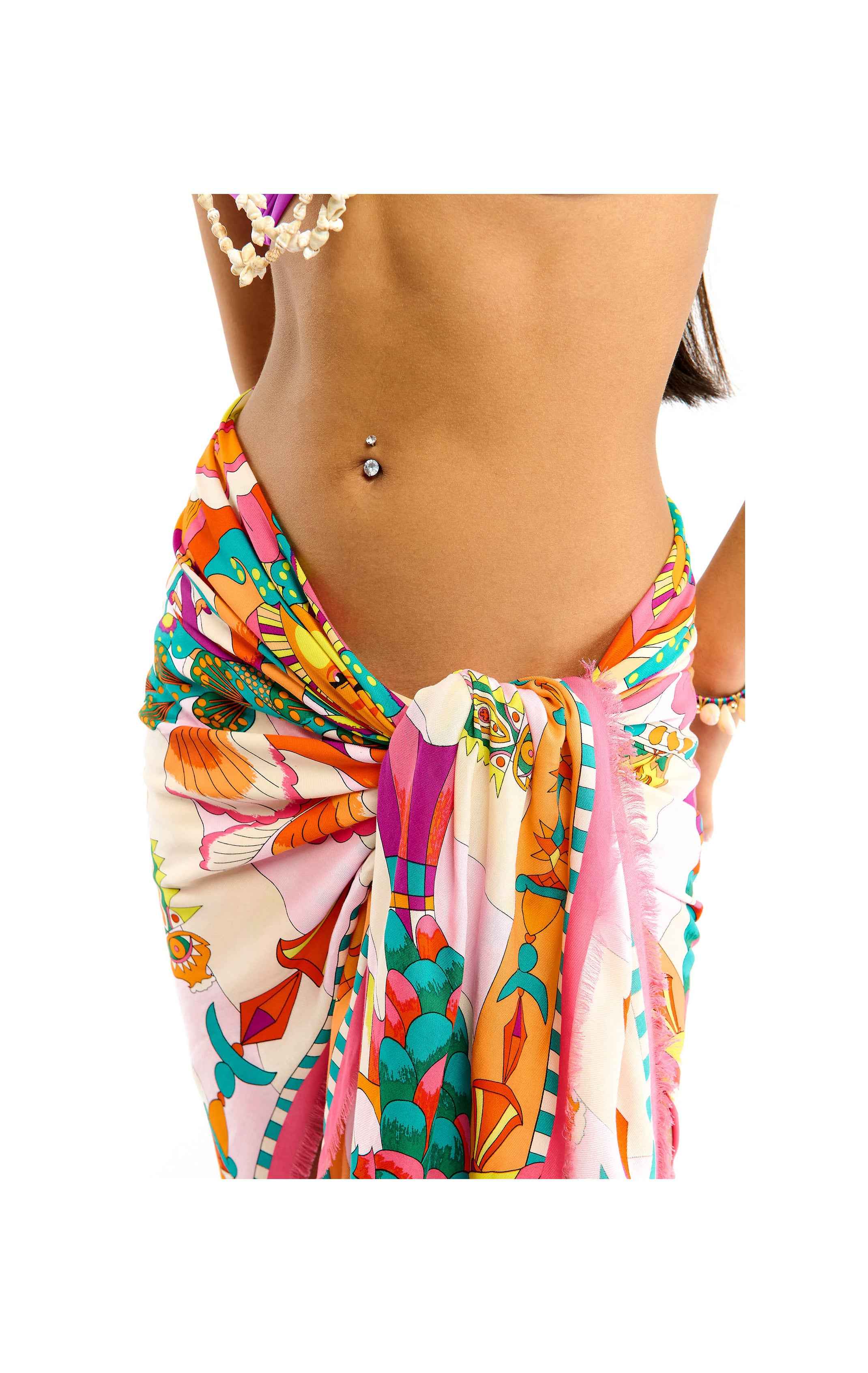 Large Scarf Enchanted – Psychedelic 70s