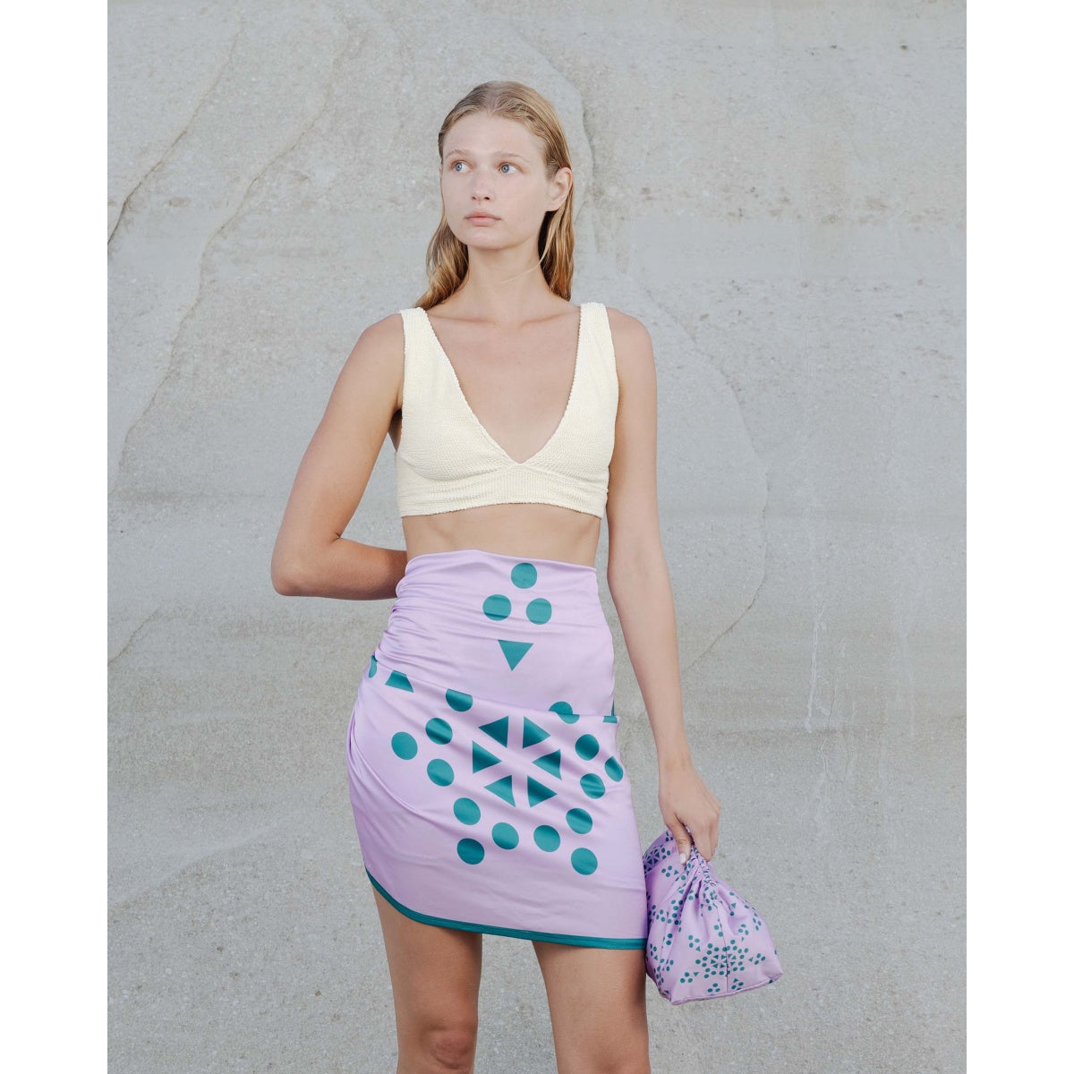Multicolour Patterned Pareo-Fig - Andreakou Concept Store