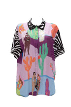 Πουκαμίσα σατέν print ladies - Andreakou Concept Store