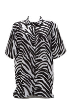 Πουκαμίσα σατέν print zebra - Andreakou Concept Store