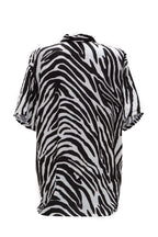 Πουκαμίσα σατέν print zebra - Andreakou Concept Store