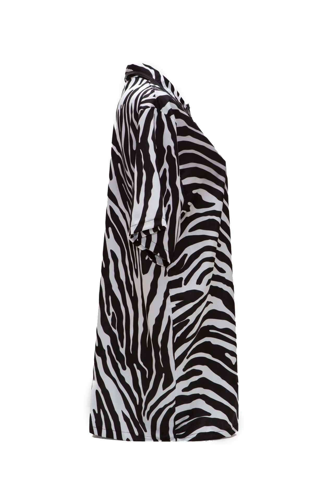 Πουκαμίσα σατέν print zebra - Andreakou Concept Store