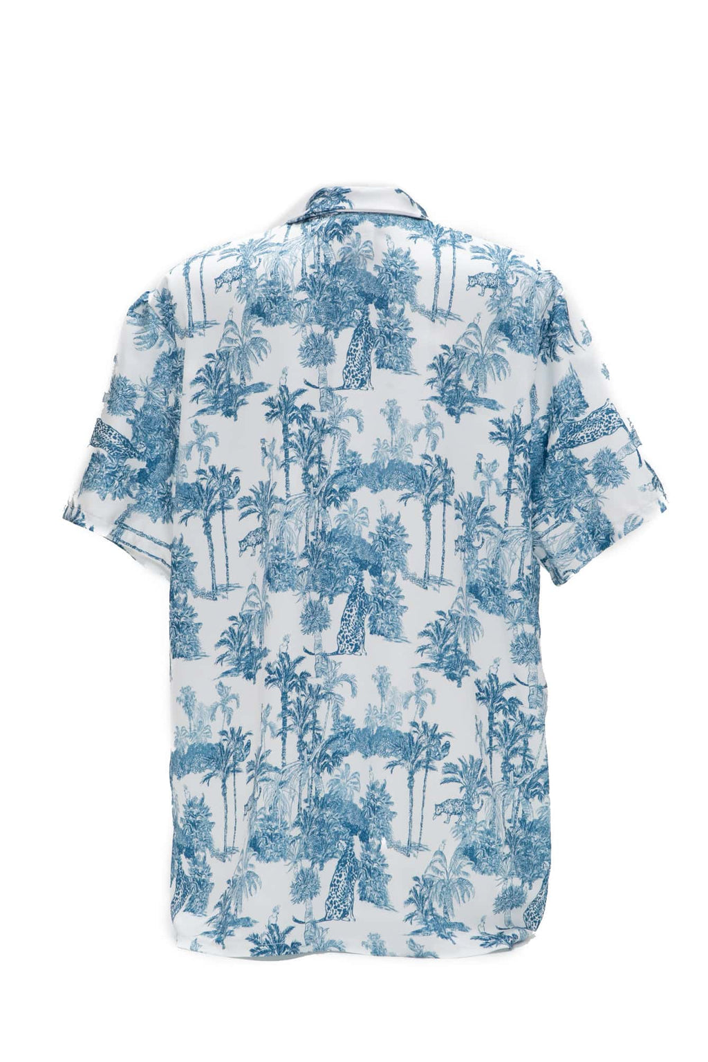 Πουκάμισο ζικ ζακ σατέν print jungle - Andreakou Concept Store