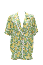 Πουκάμισο ζικ ζακ σατέν print lemons - Andreakou Concept Store