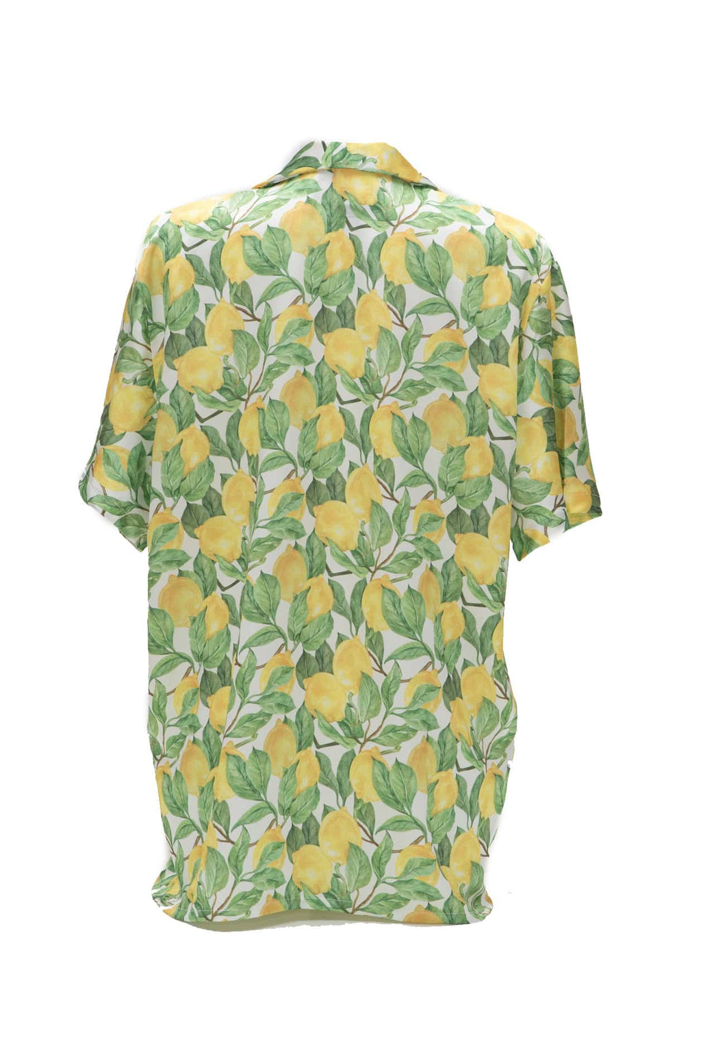 Πουκάμισο ζικ ζακ σατέν print lemons - Andreakou Concept Store