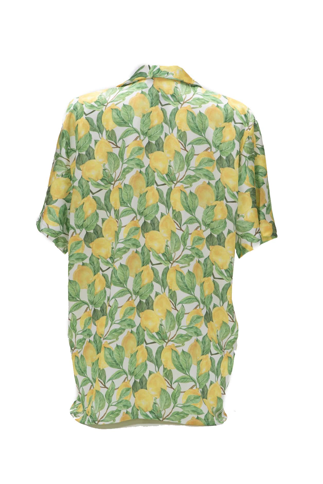 Πουκάμισο ζικ ζακ σατέν print lemons - Andreakou Concept Store