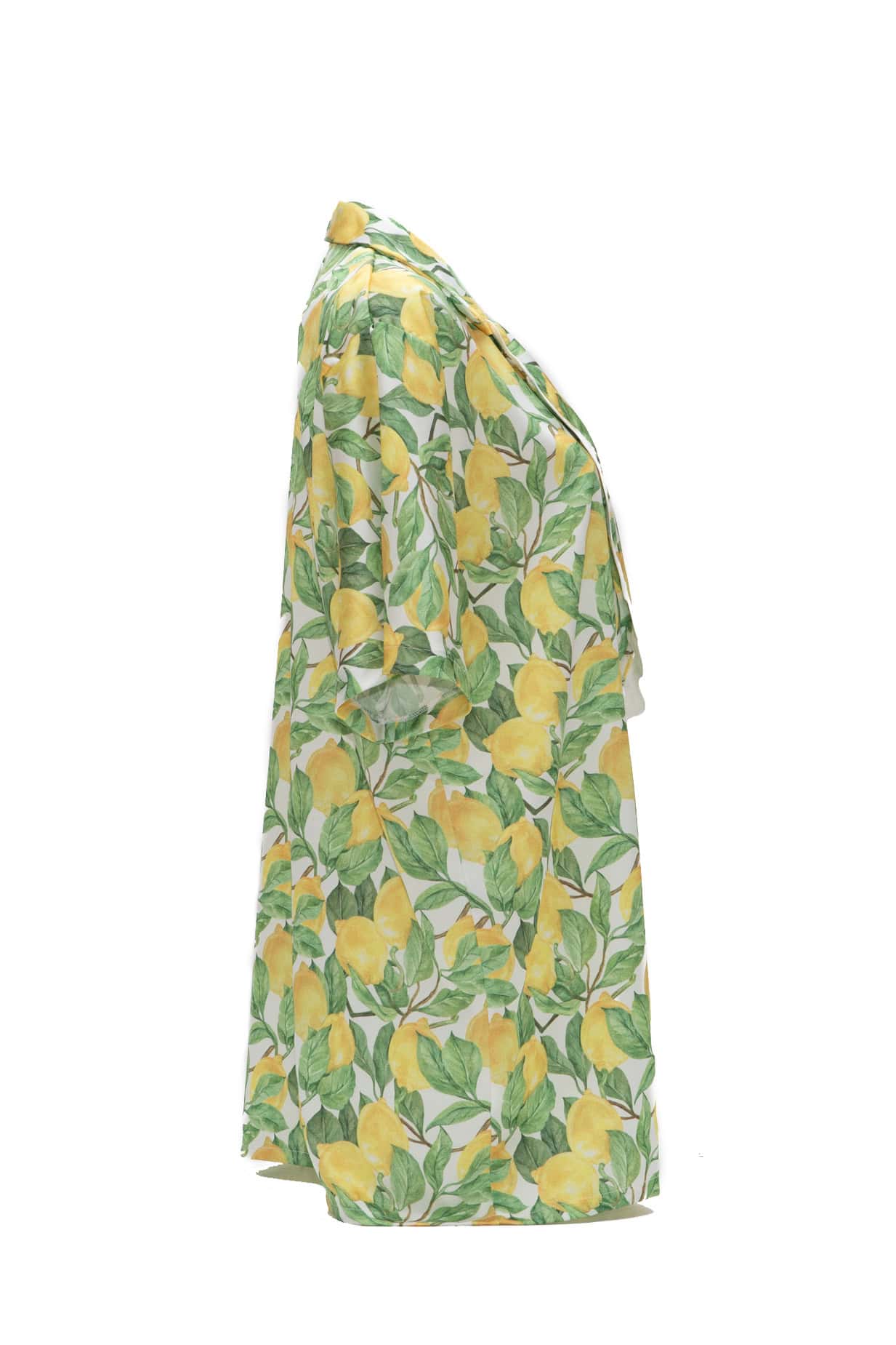 Πουκάμισο ζικ ζακ σατέν print lemons - Andreakou Concept Store