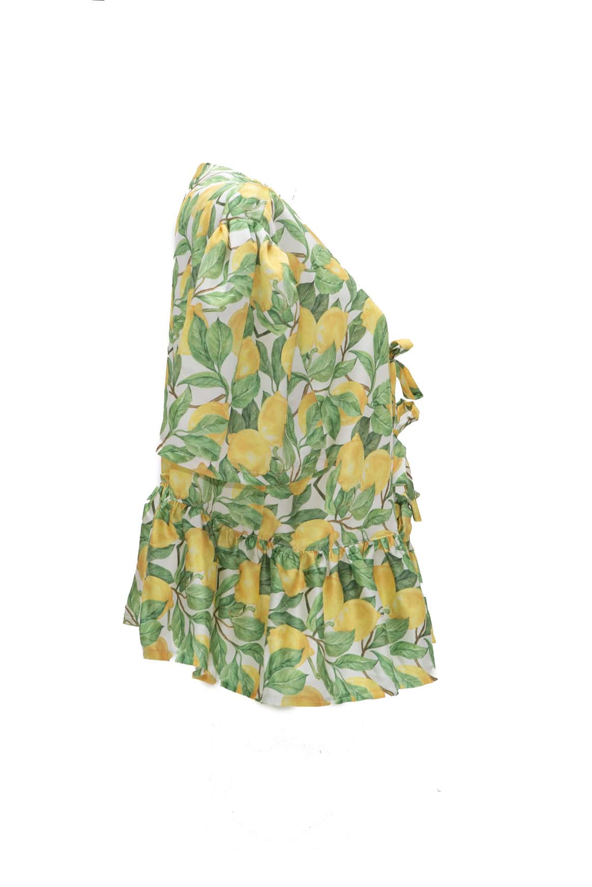 Τοπάκι σατέν print lemons - Andreakou Concept Store