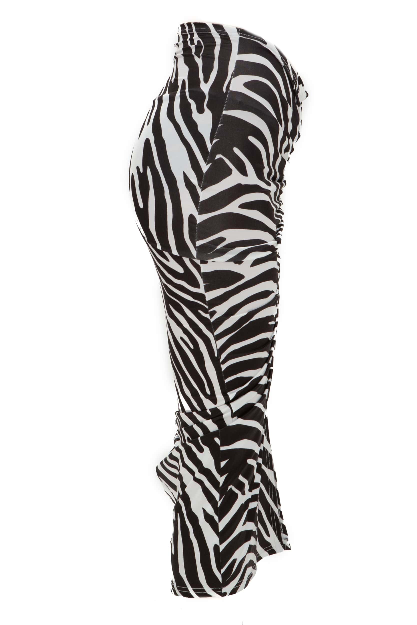 Φούστα midi ελαστική zebra print - Andreakou Concept Store