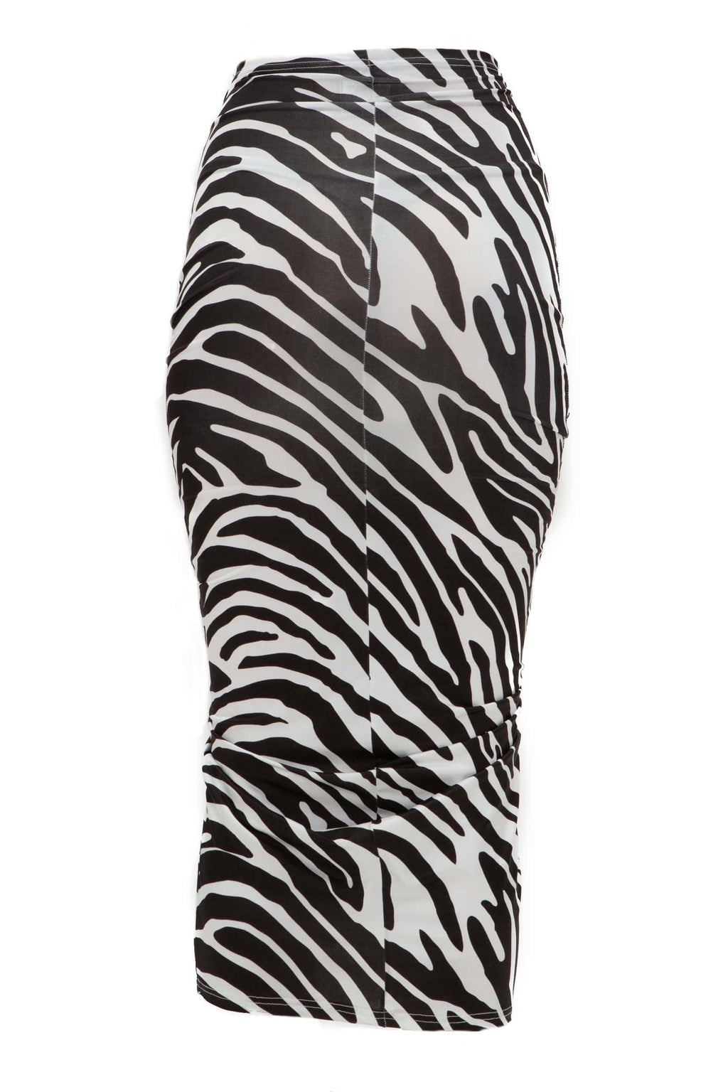 Φούστα midi ελαστική zebra print - Andreakou Concept Store