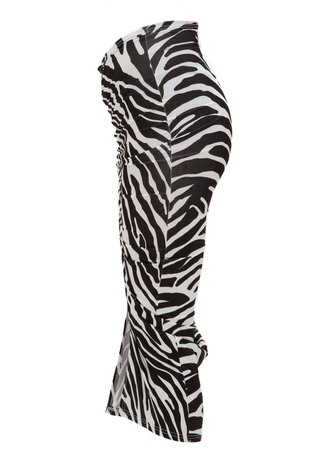 Φούστα midi ελαστική zebra print - Andreakou Concept Store