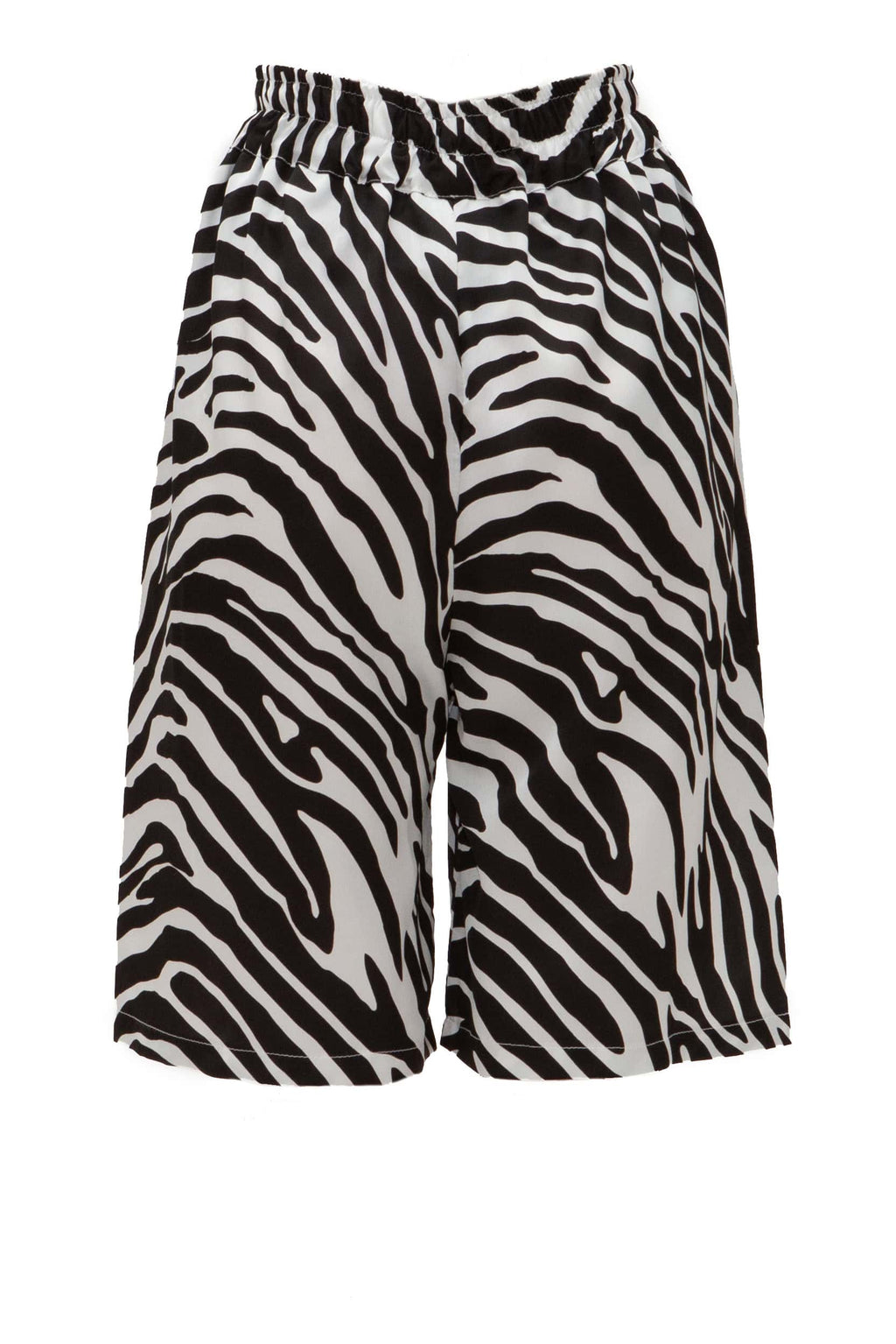 Βερμούδα σατέν print zebra - Andreakou Concept Store