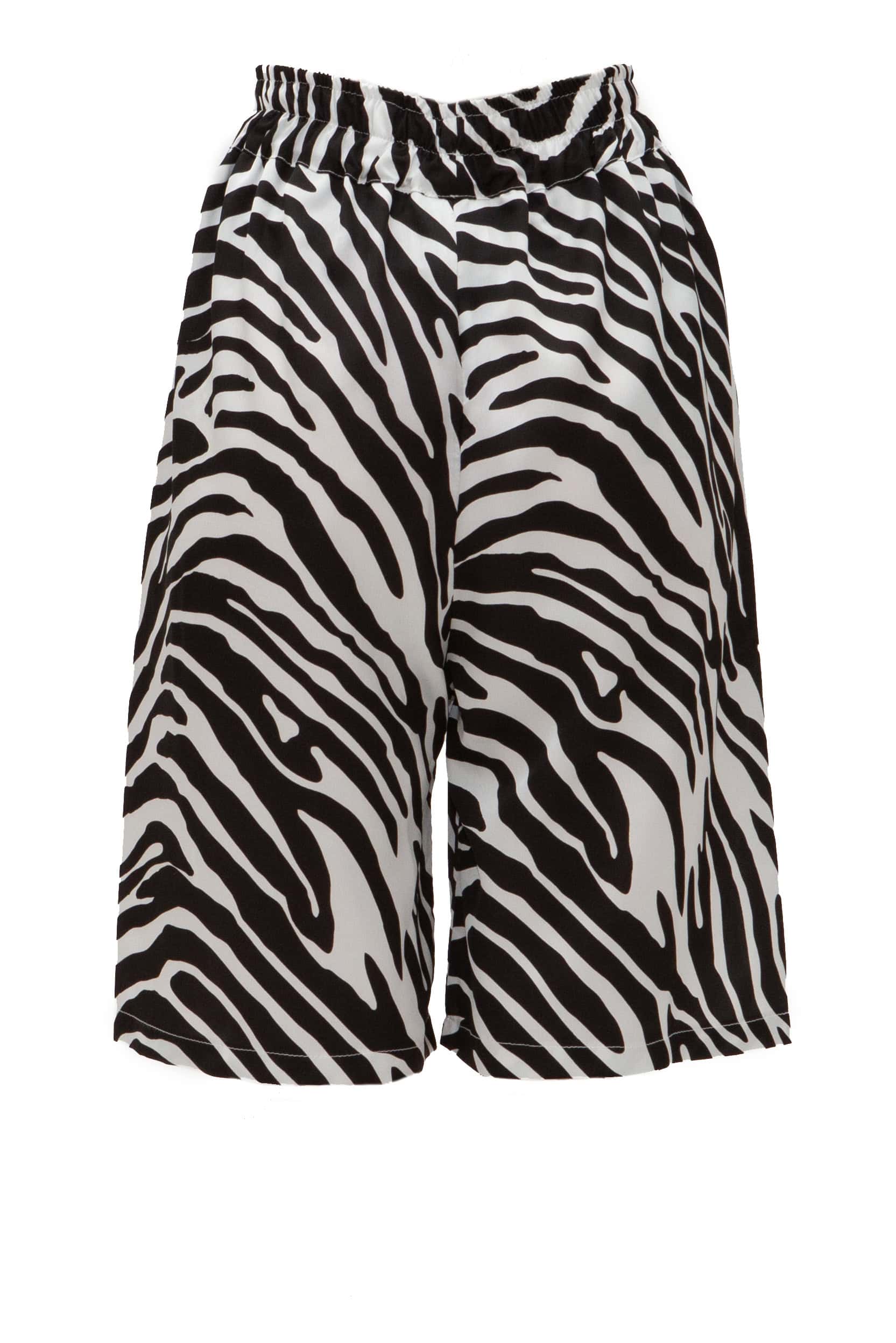 Βερμούδα σατέν print zebra - Andreakou Concept Store
