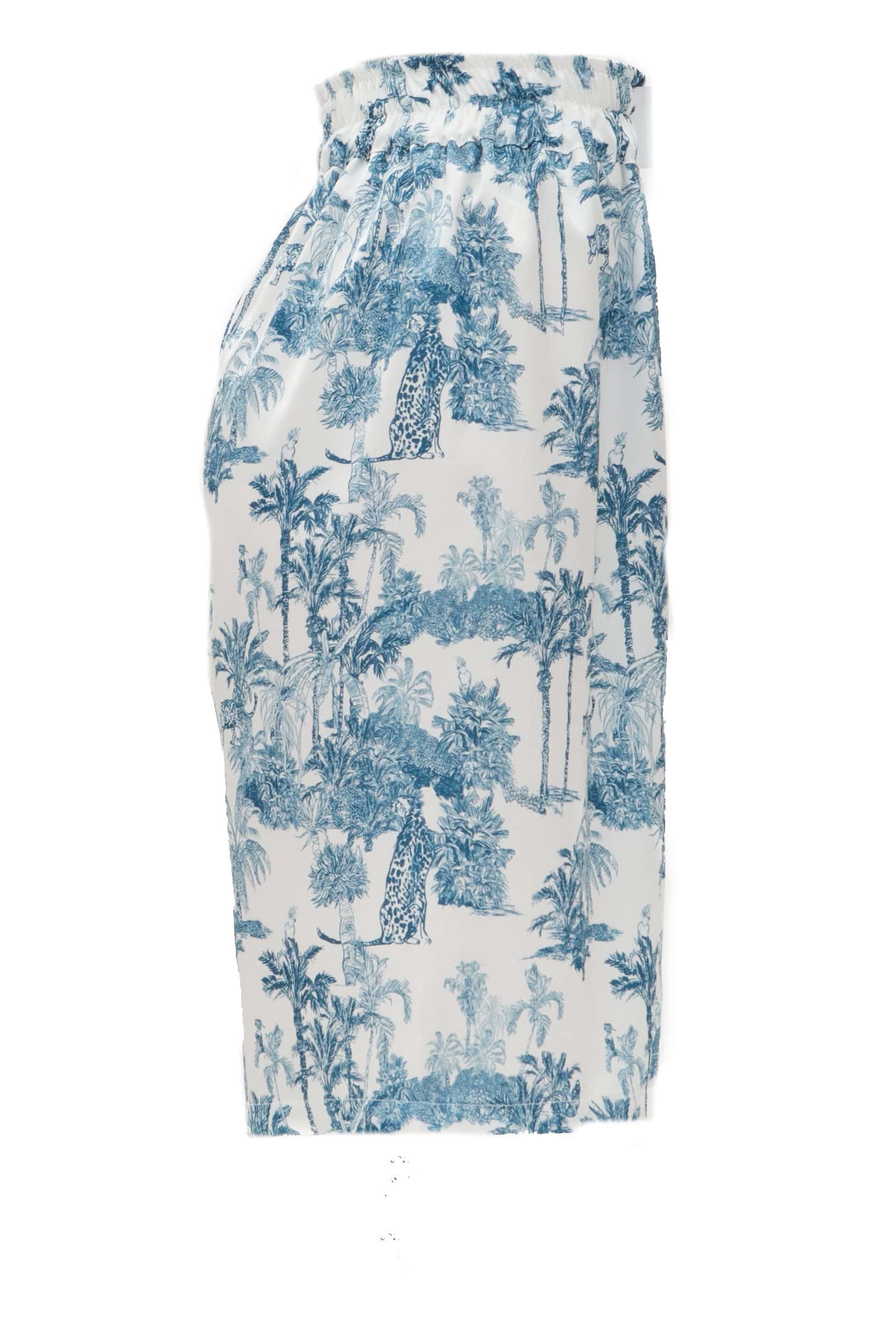 Βερμούδα σατέν print jungle - Andreakou Concept Store