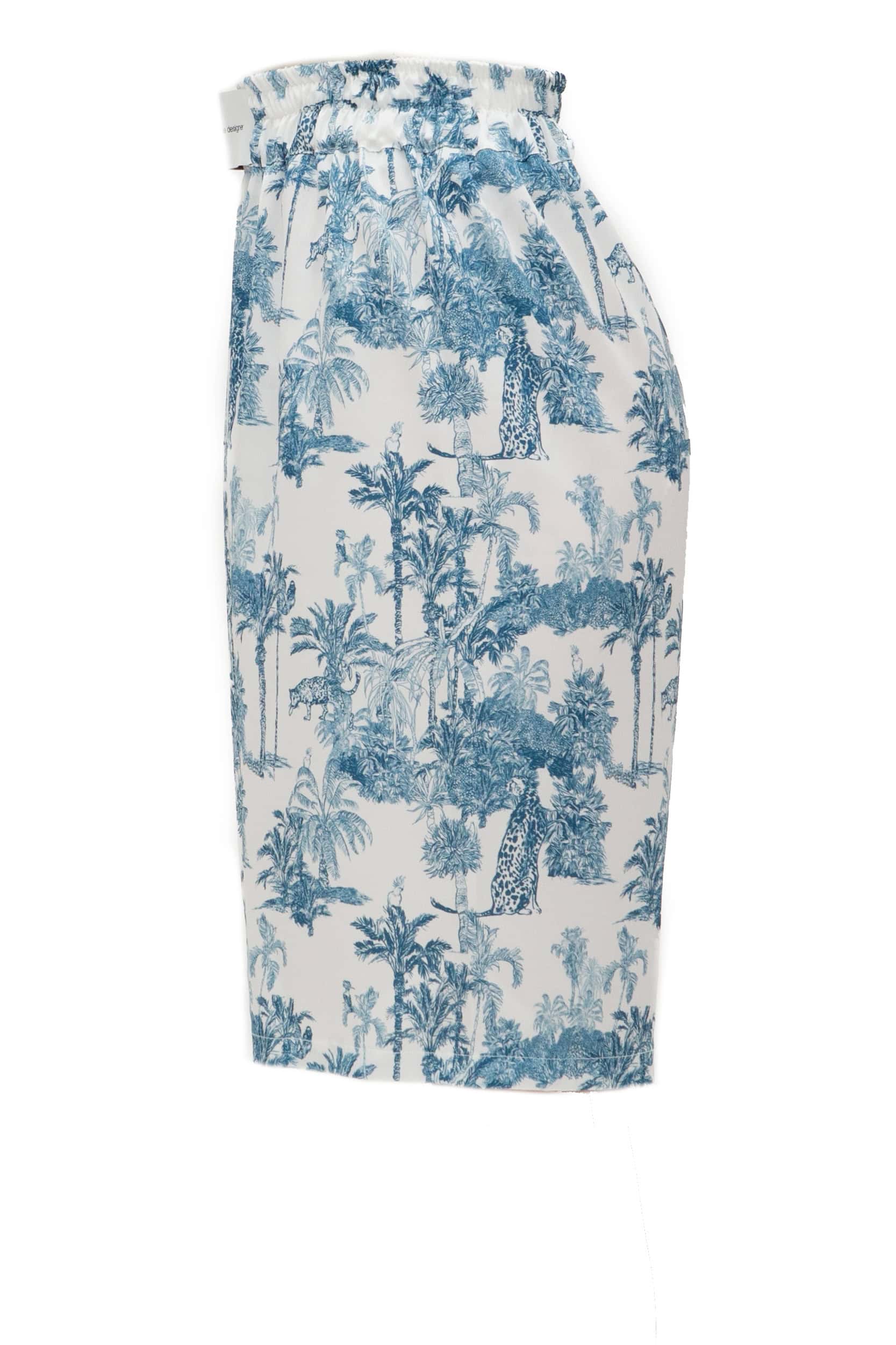 Βερμούδα σατέν print jungle - Andreakou Concept Store