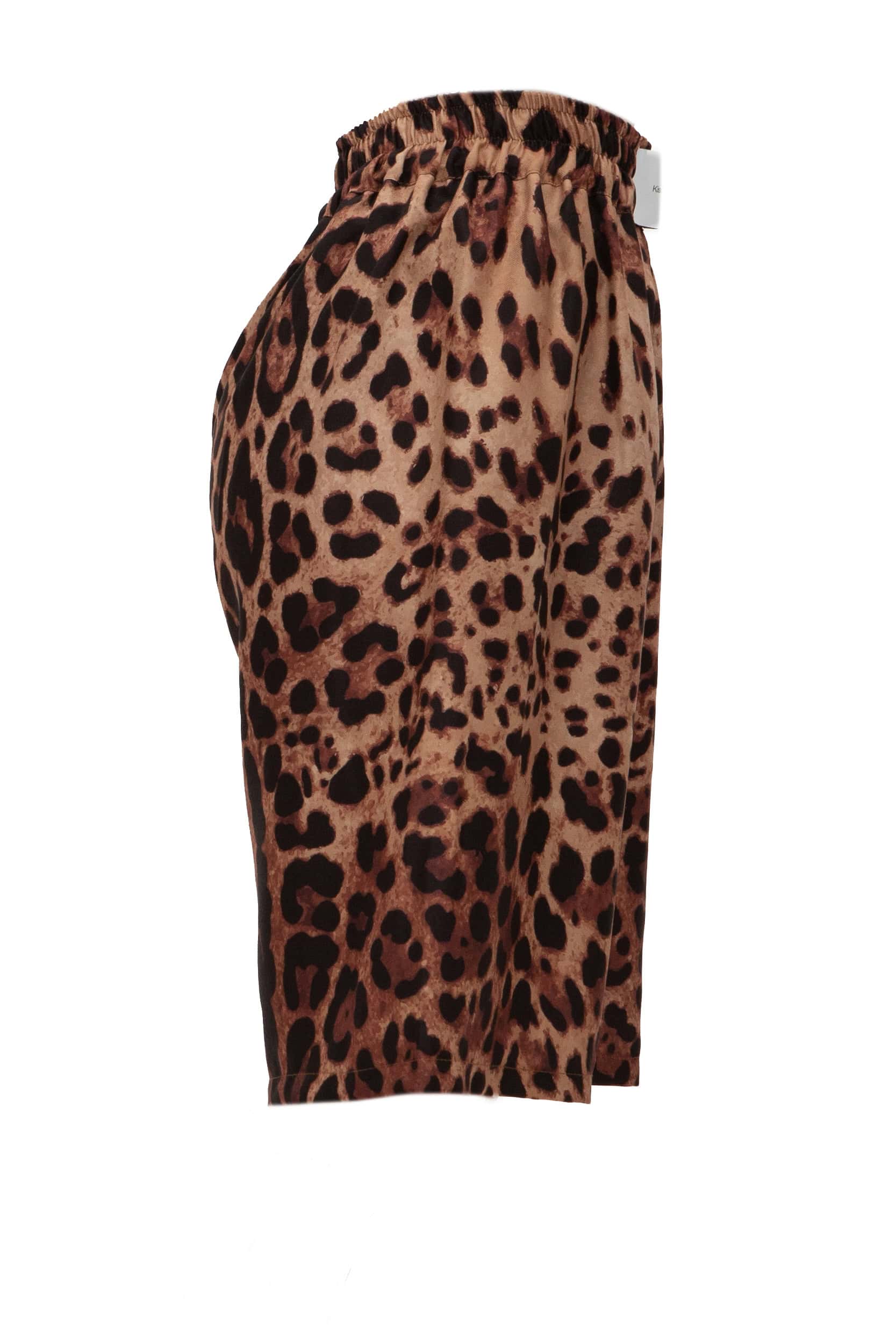 Βερμούδα diagonal fabric print leopard - Andreakou Concept Store