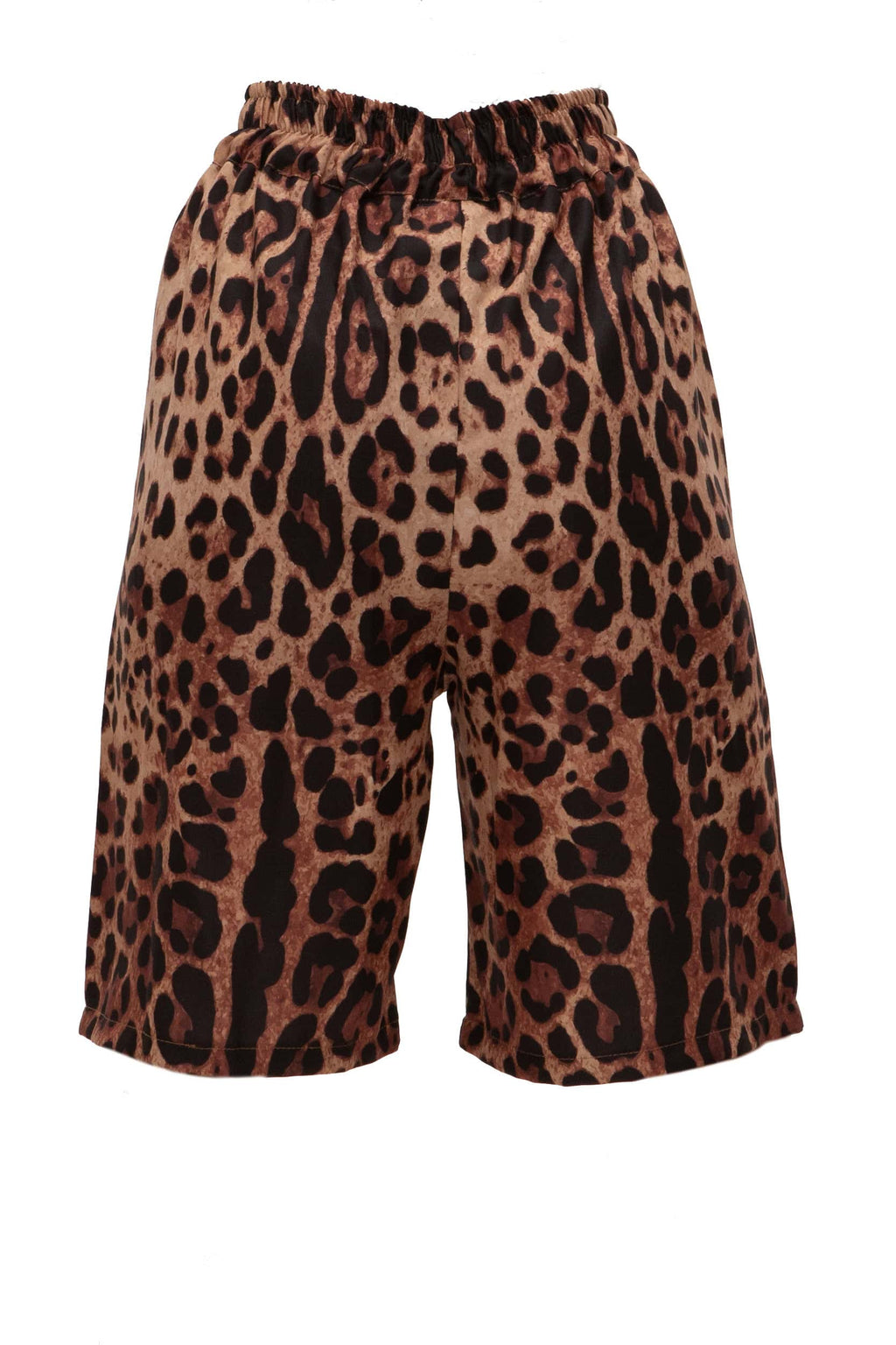 Βερμούδα diagonal fabric print leopard - Andreakou Concept Store