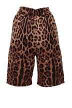 Βερμούδα diagonal fabric print leopard - Andreakou Concept Store