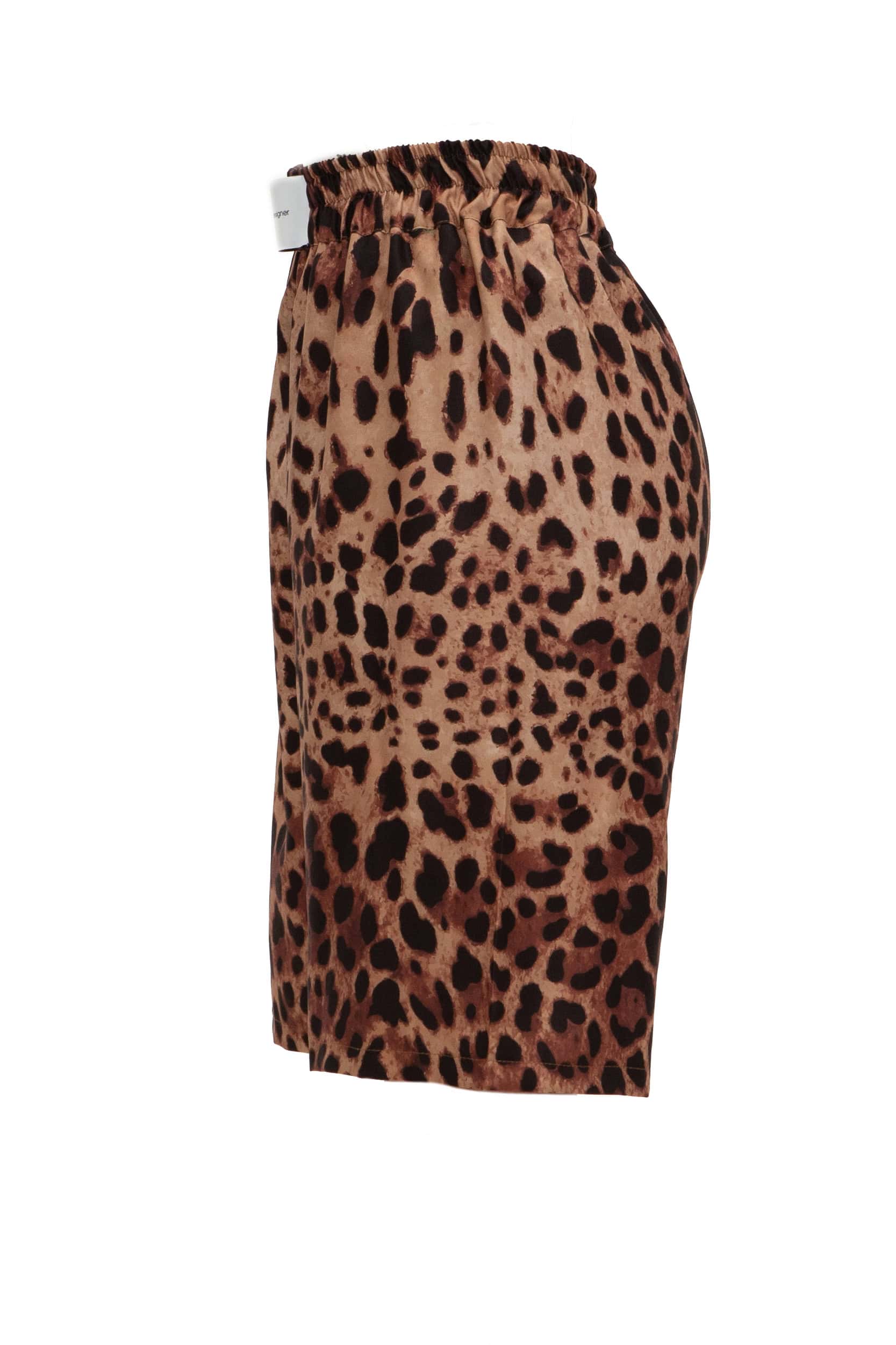 Βερμούδα diagonal fabric print leopard - Andreakou Concept Store