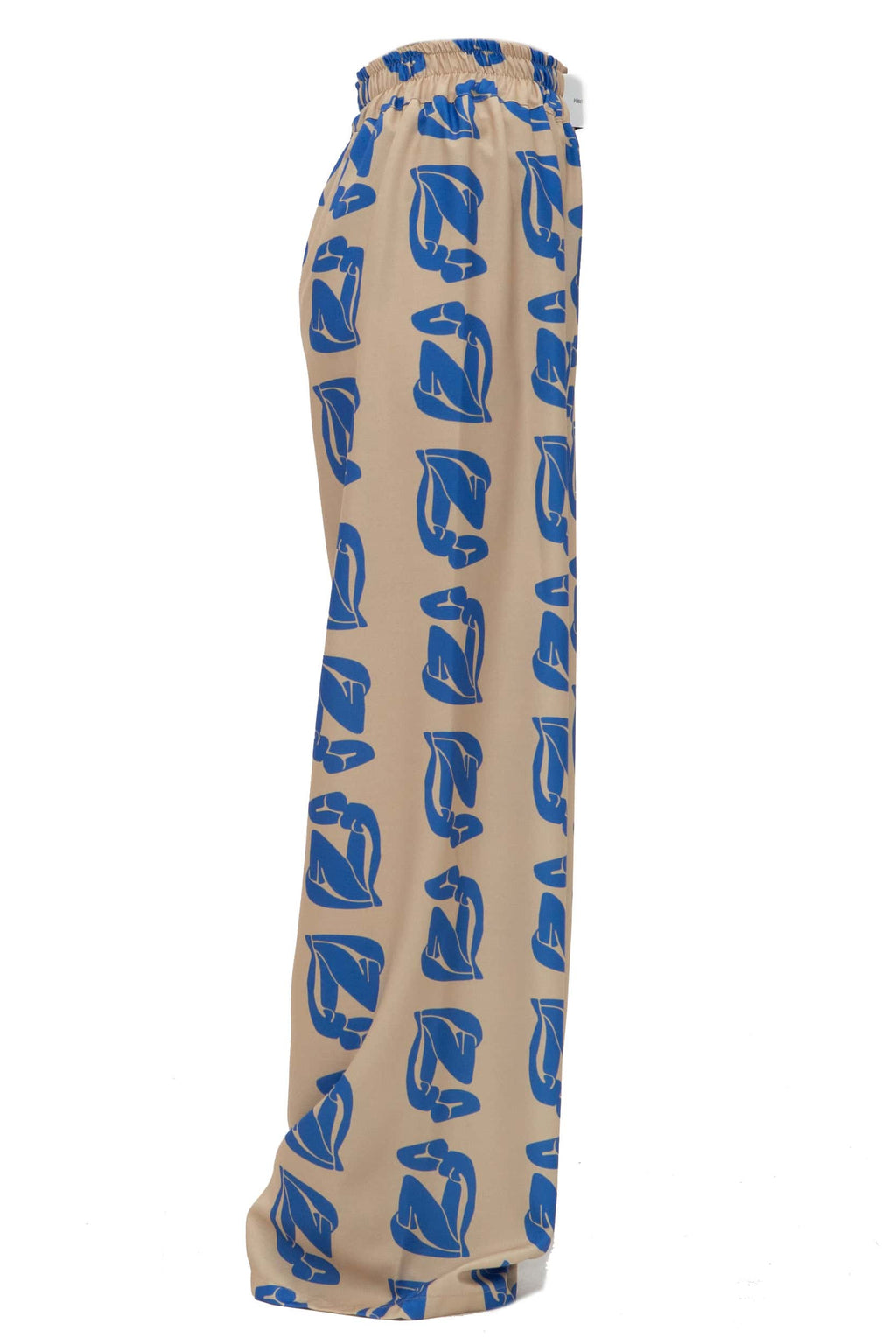Παντελόνα diagonal fabric print art - Andreakou Concept Store