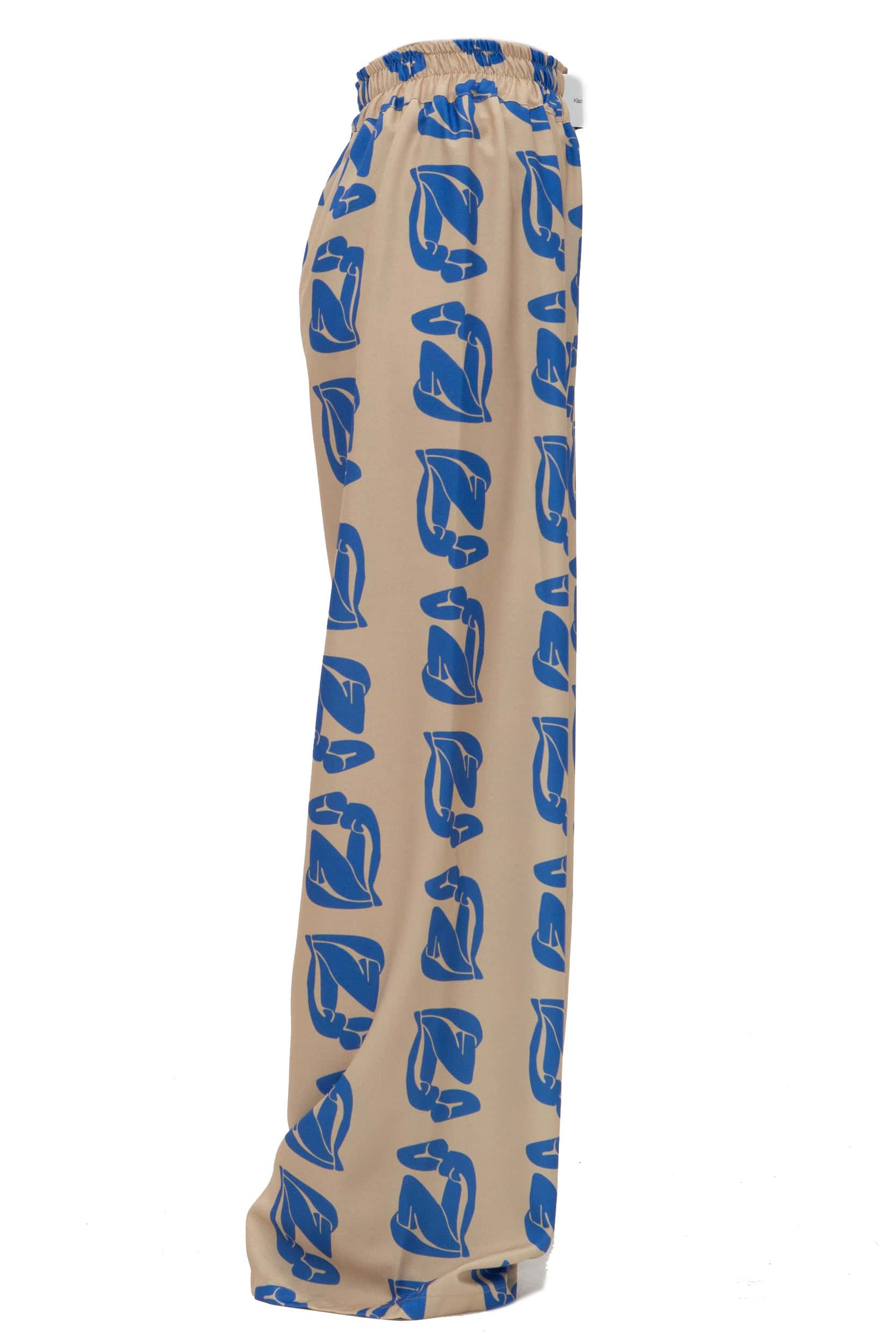 Παντελόνα diagonal fabric print art - Andreakou Concept Store