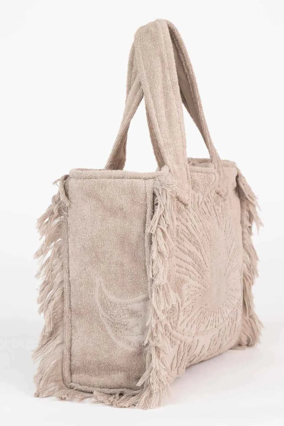 Greige Mini Terry Tote Bag