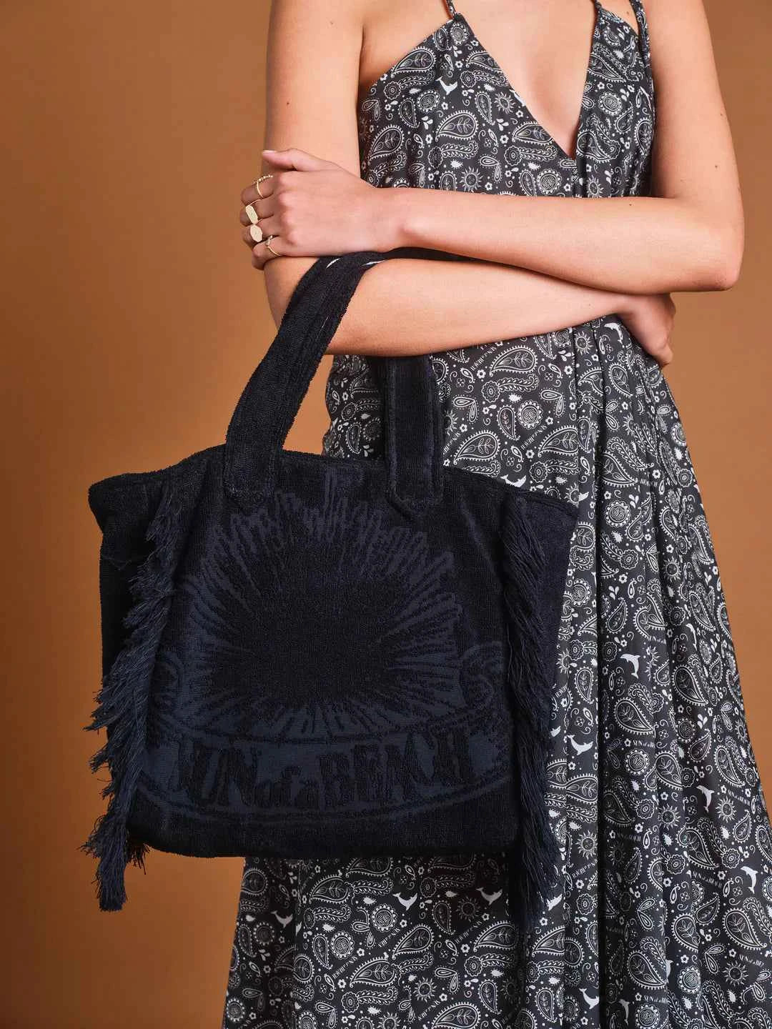 Graphite Mini Terry Tote Bag